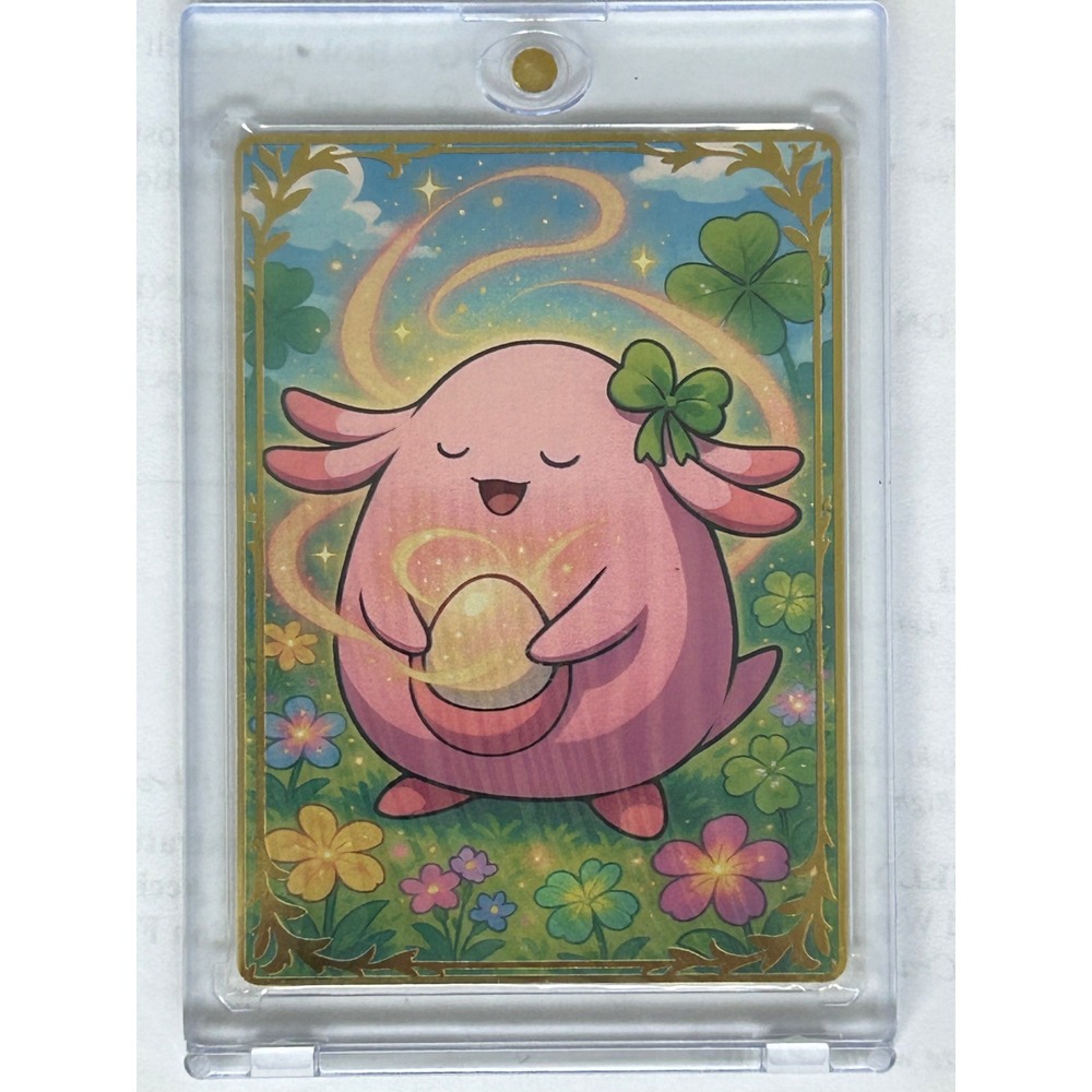 Pokemon Chansey Metal Fan Art Card